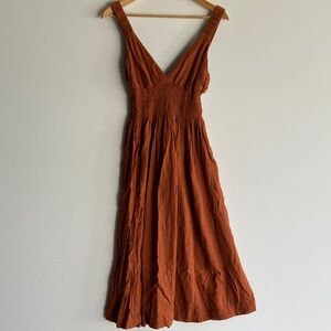 Abercrombie & Fitch Rust Midi Dress